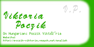 viktoria poczik business card